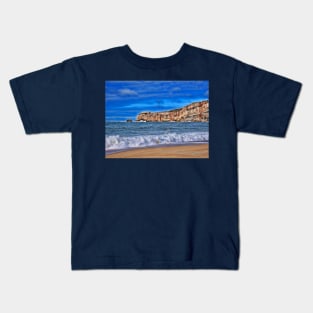 Atlantic Ocean. View from Nazare village, Portugal Kids T-Shirt